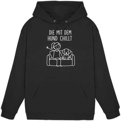 Die Mit Dem Hund Chillt Premium Unisex Hoodie