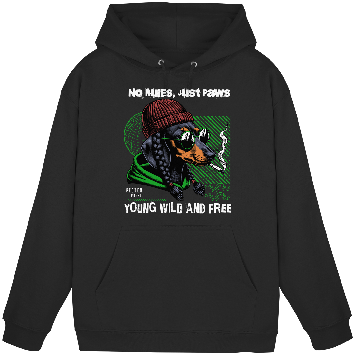 Premium Pfotenpoesie Hoodie Dachshund