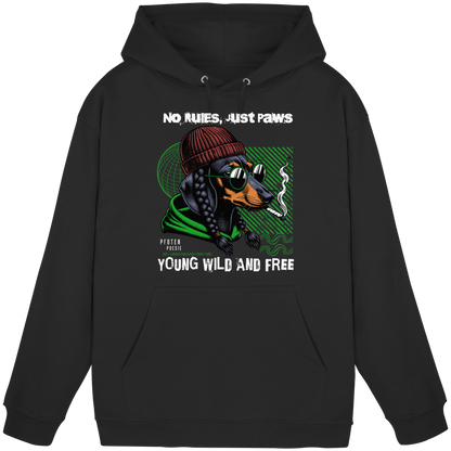 Dachshund Premium Herren Hoodie Pfotenpoesie