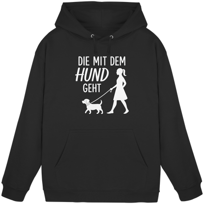 Die mit dem Hund Geht Premium Unisex Hoodie
