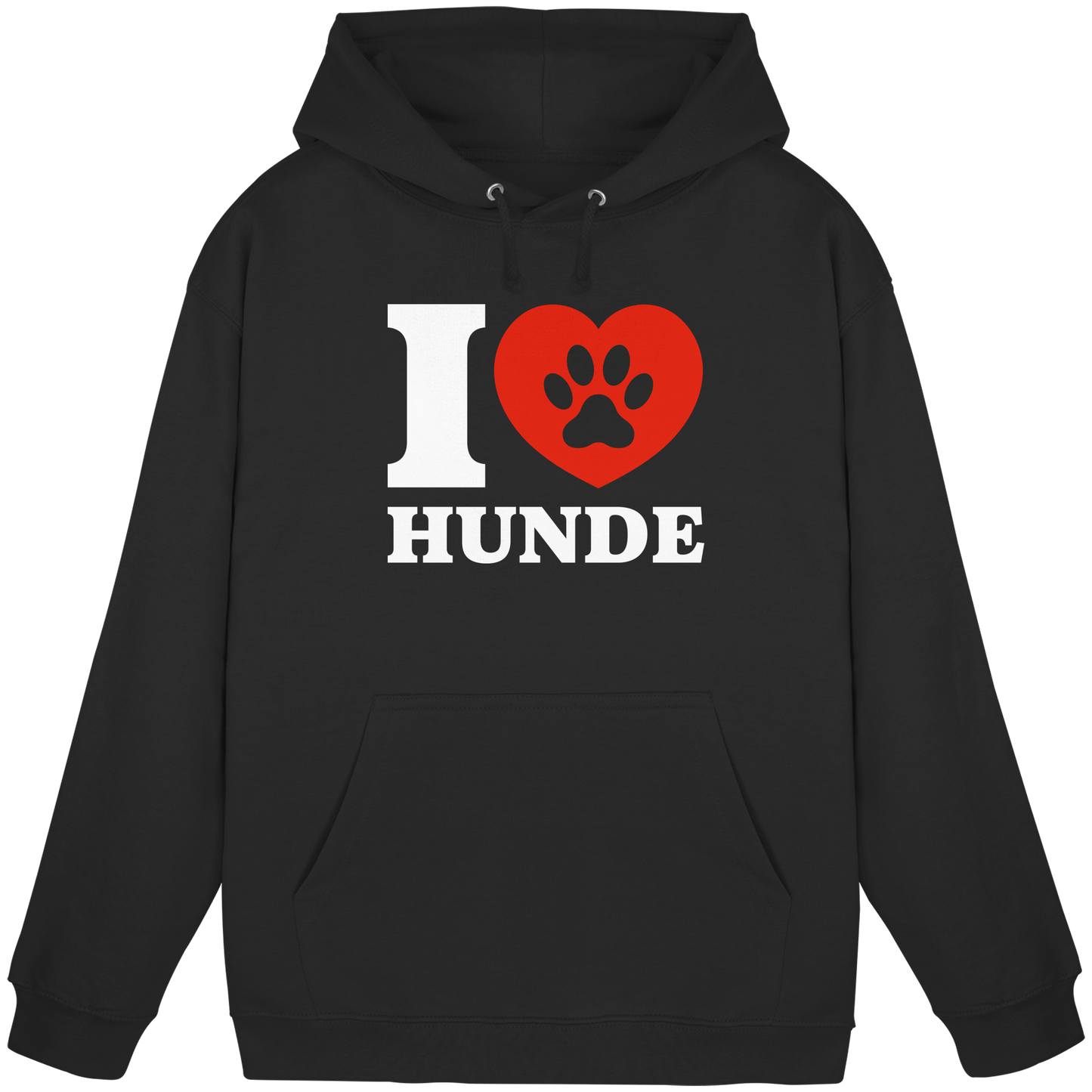 Premium Pfotenpoesie Hoodie Ich Liebe Hunde