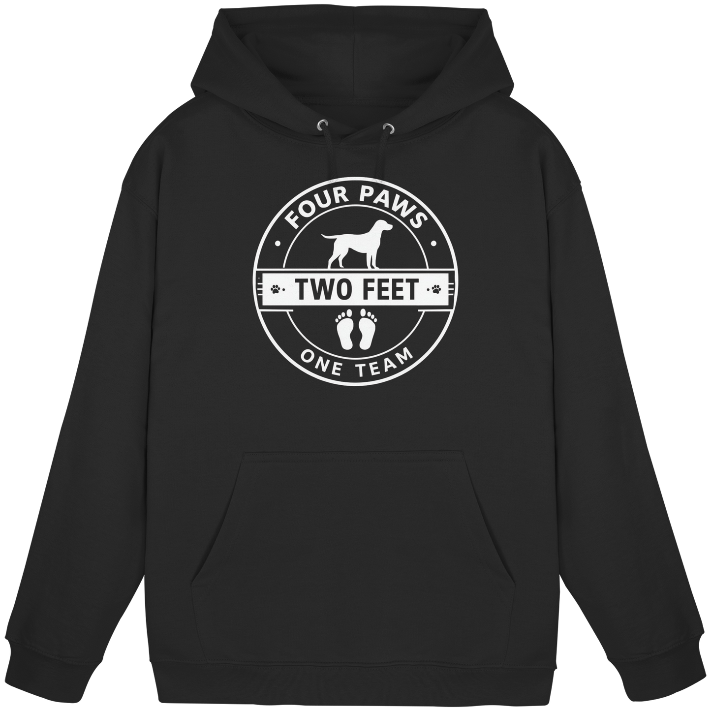 Premium Pfotenpoesie Hoodie Four Paws Two Feet