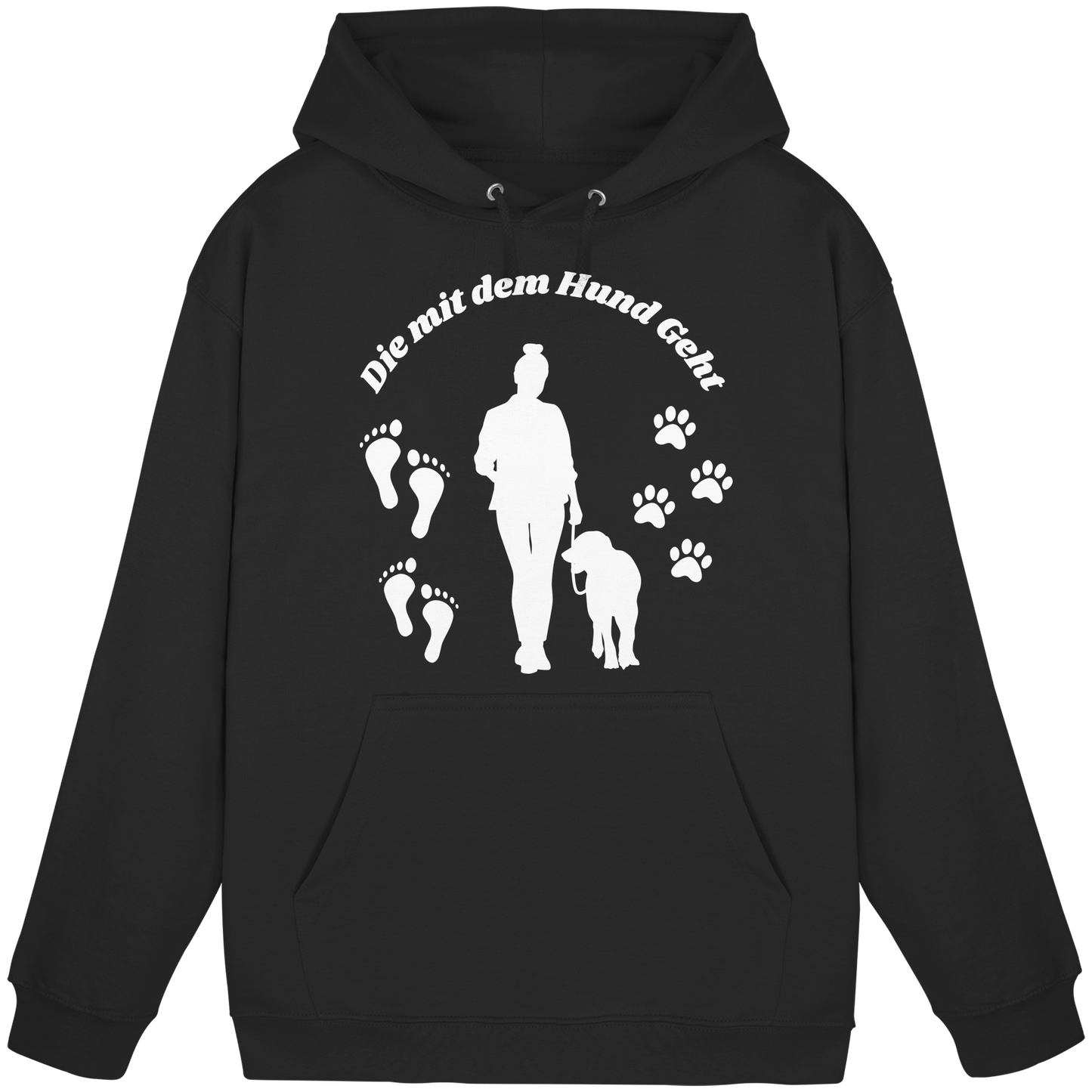 Premium Pfotenpoesie Hoodie Die Mit Dem Hund Geht