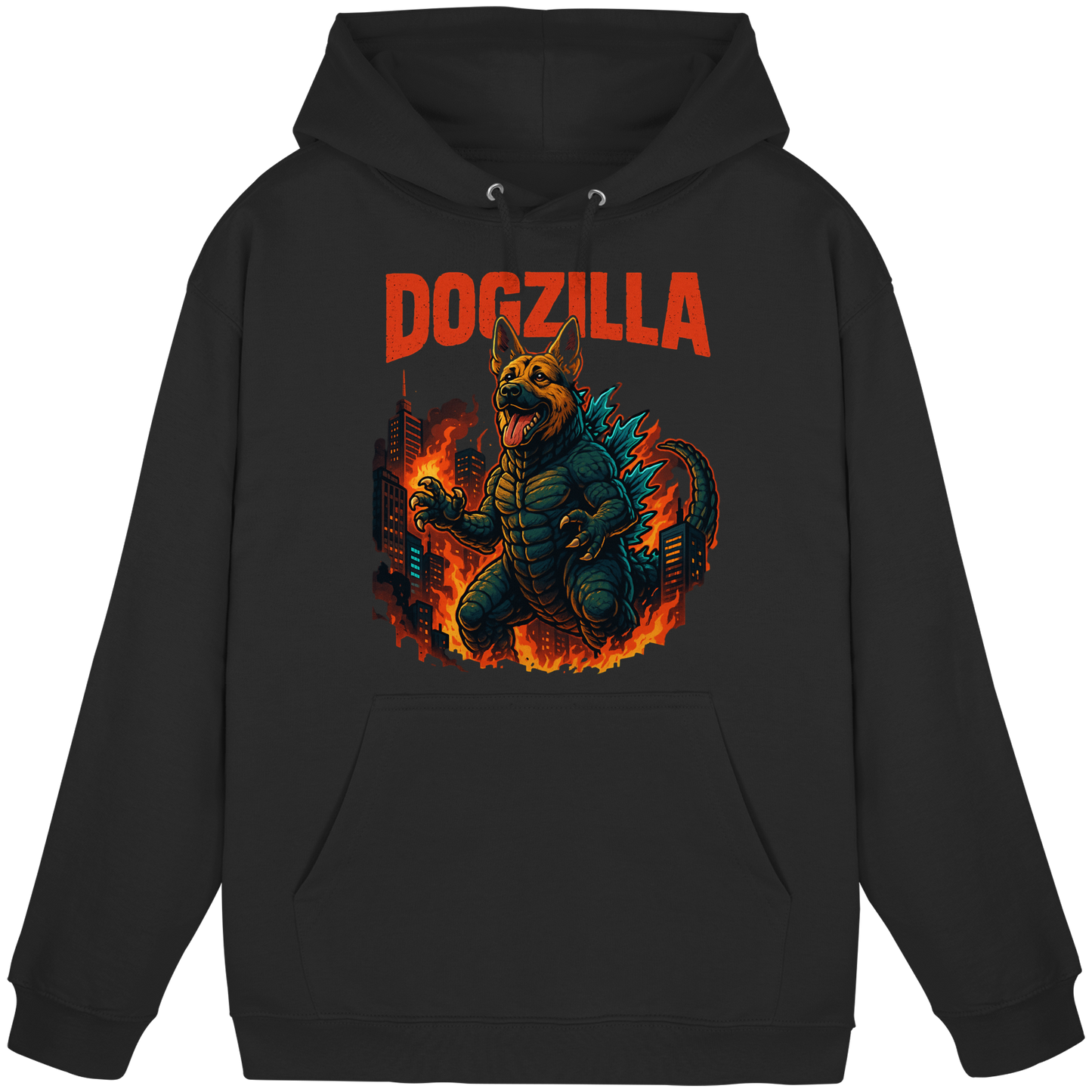 Premium Pfotenpoesie Hoodie Dogzilla