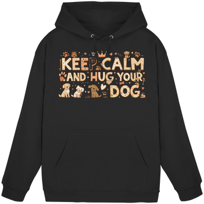 Keep Calm And Hug Your Dog Premium Hoodie