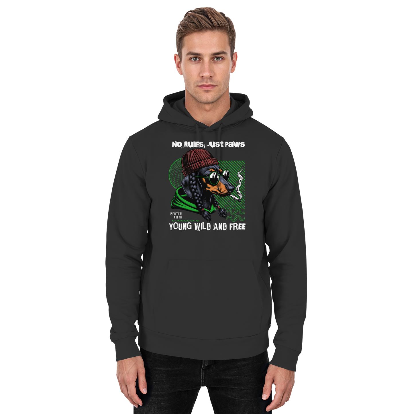 Premium Pfotenpoesie Hoodie Dachshund