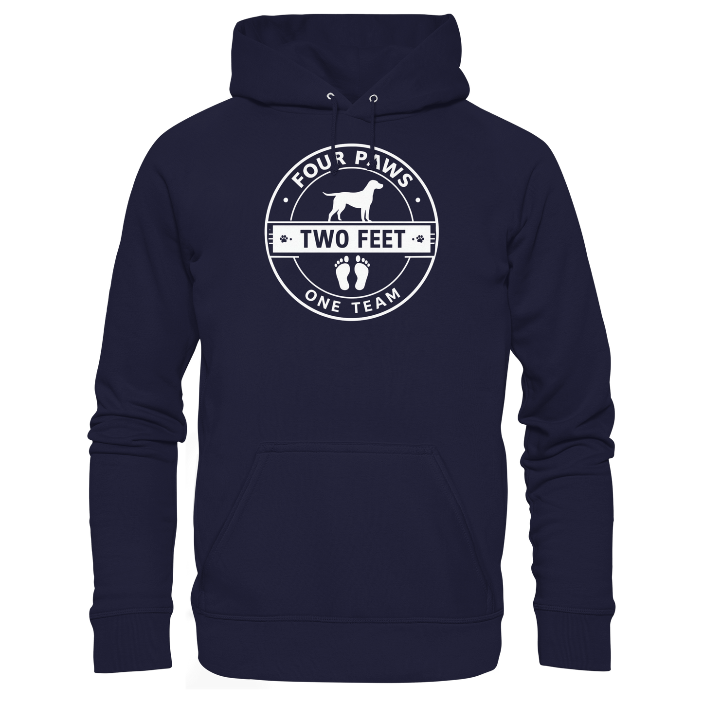 Premium Pfotenpoesie Hoodie Four Paws Two Feet