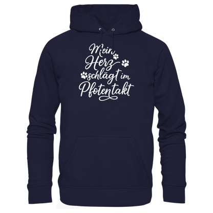 Mein Herz Schlägt im Pfotentakt Premium Unisex Hoodie