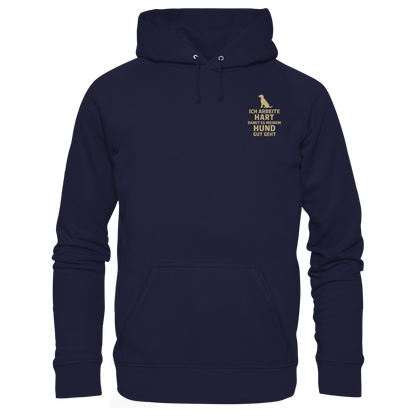 Ich Arbeite Hart Premium Unisex Hoodie