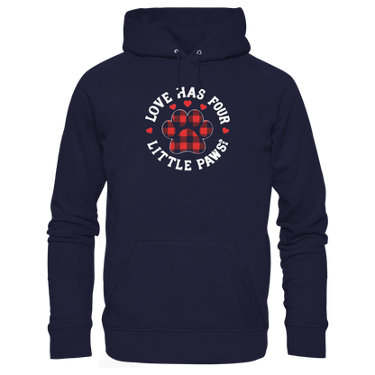 Love has Four Little Paws Premium Unisex Hoodie