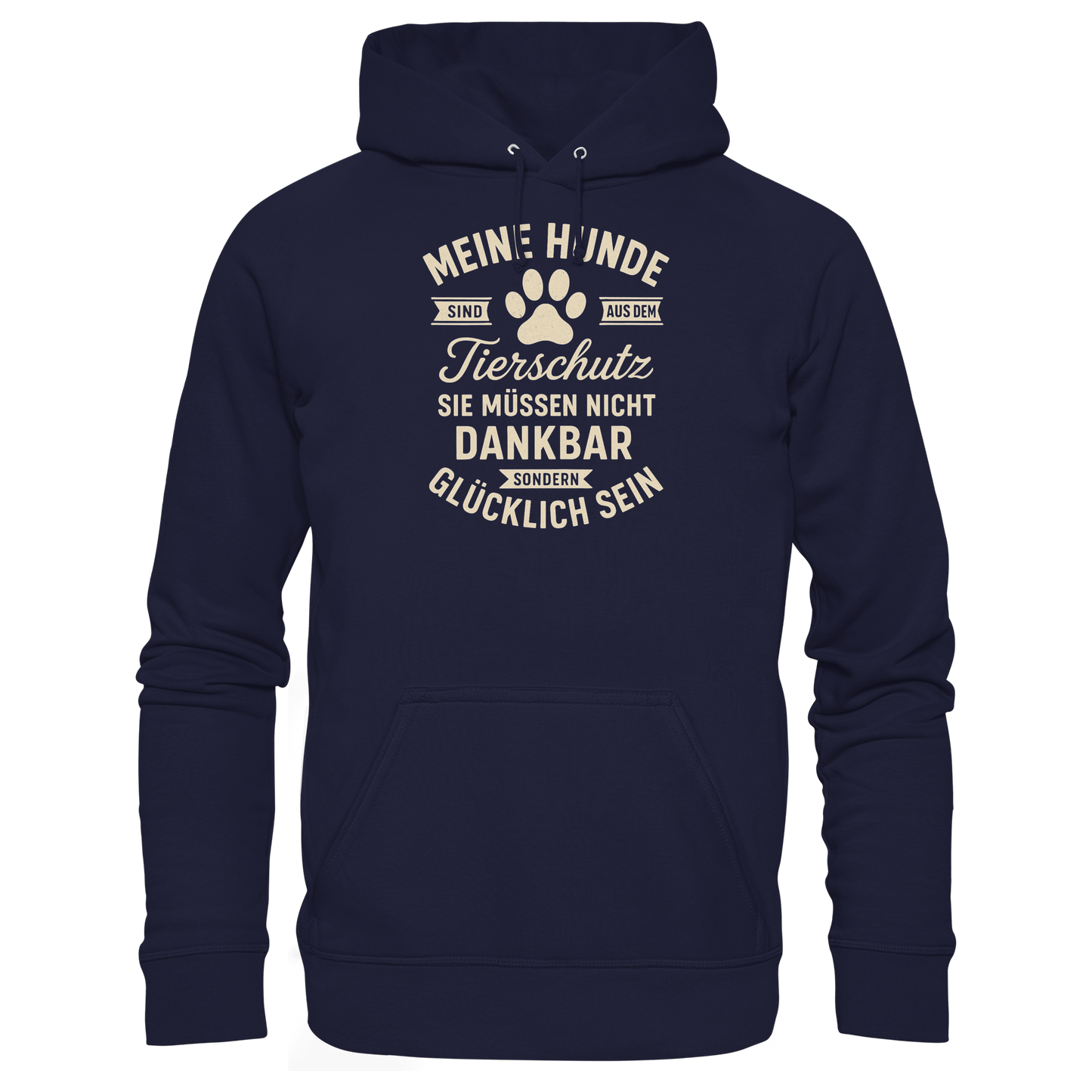 Premium Pfotenpoesie Tierschutz Hoodie