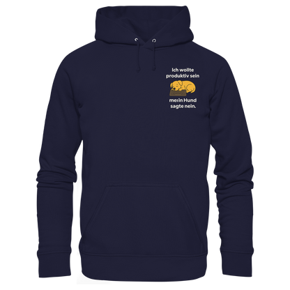 Ich wollte Produktiv sein Premium  Unisex Hoodie