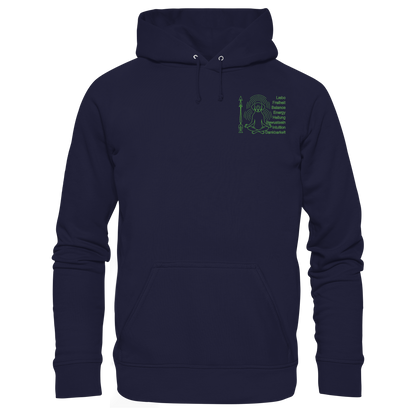 meditierender Hund Premium Unisex Hoodie