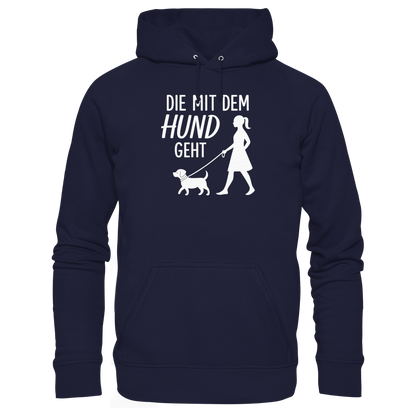 Die mit dem Hund Geht Premium Unisex Hoodie
