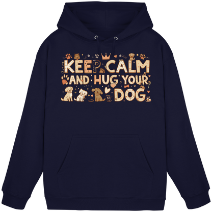 Keep Calm And Hug Your Dog Premium Hoodie