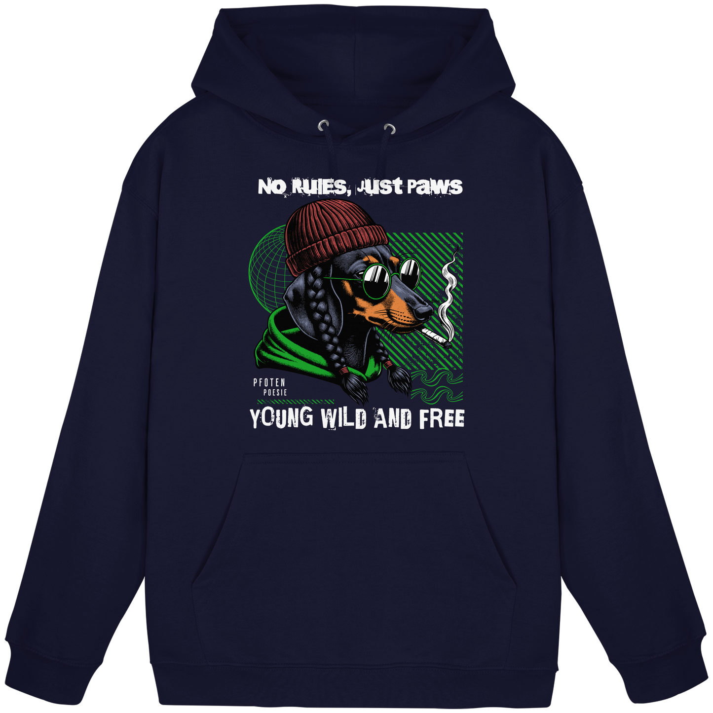 Premium Pfotenpoesie Hoodie Dachshund