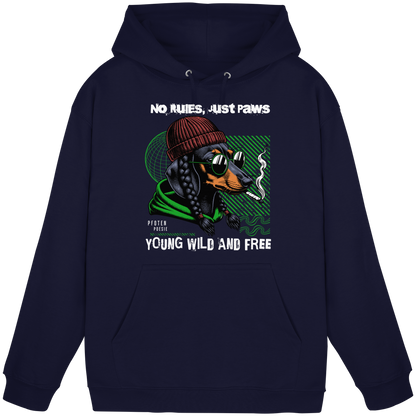 Dachshund Premium Herren Hoodie Pfotenpoesie