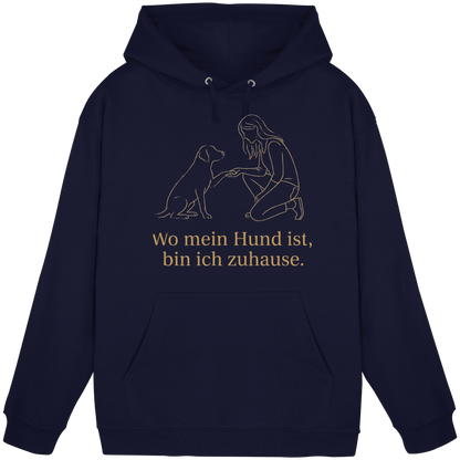 Wo Mein Hund Ist bin Ich Zuhause Premium  Unisex Hoodie