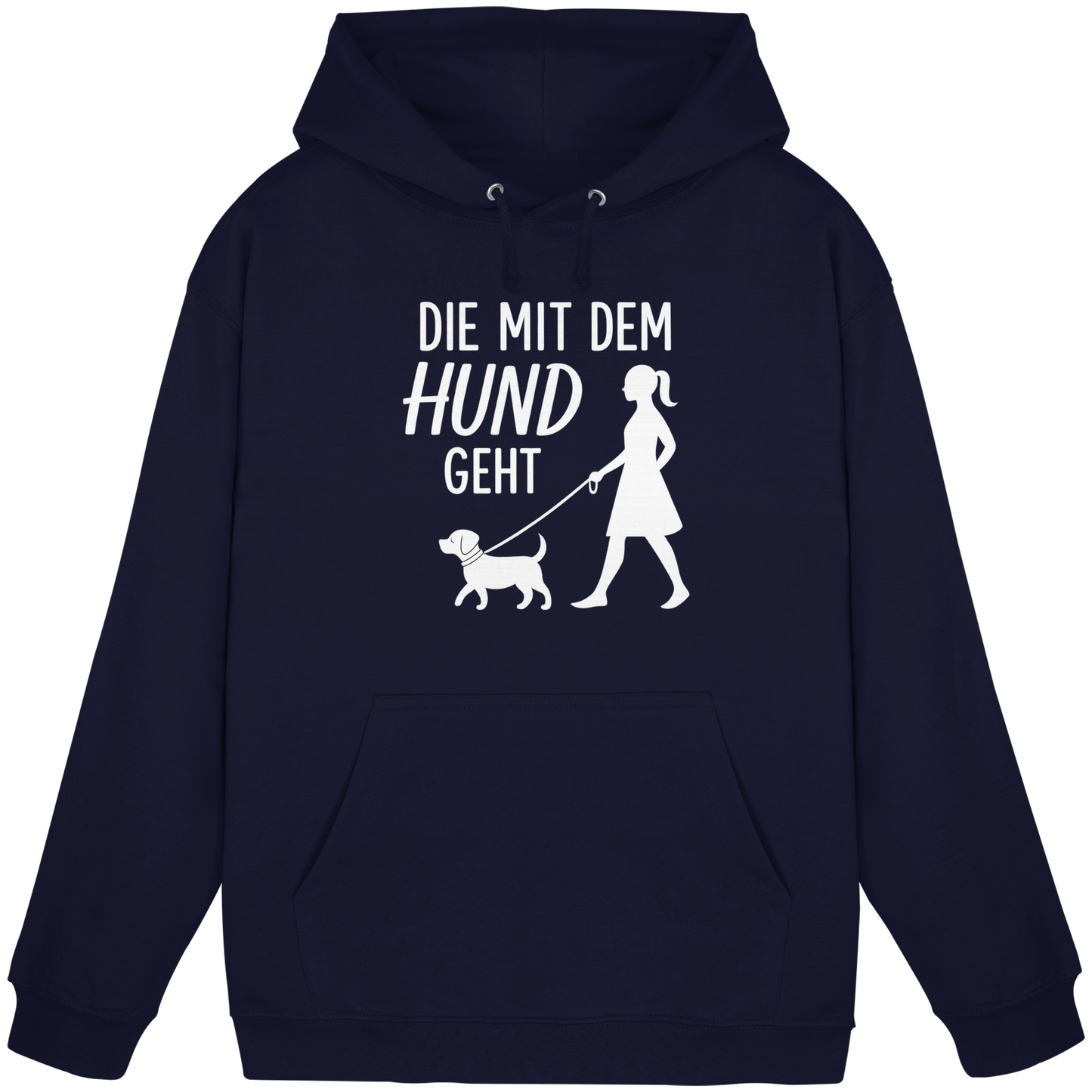 Premium Pfotenpoesie  Hoodie Die mit dem Hund Geht
