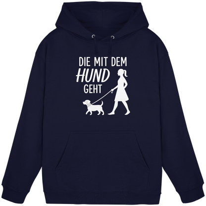 Die mit dem Hund Geht Premium Unisex Hoodie