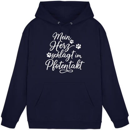 Mein Herz Schlägt im Pfotentakt Premium Unisex Hoodie