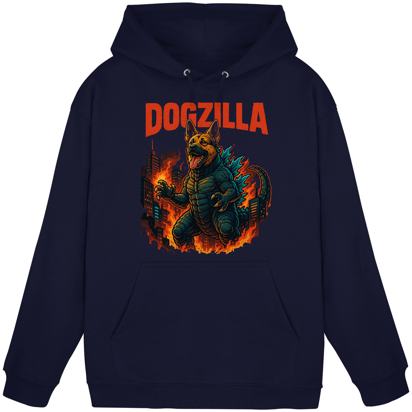Premium Pfotenpoesie Hoodie Dogzilla