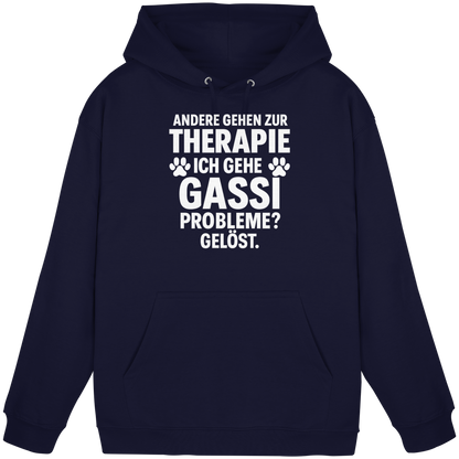 Andere gehen zur Therapie, ich gehe Gassi Probleme gelöst Premium Unisex Hoodie