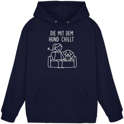 Die Mit Dem Hund Chillt Premium Unisex Hoodie