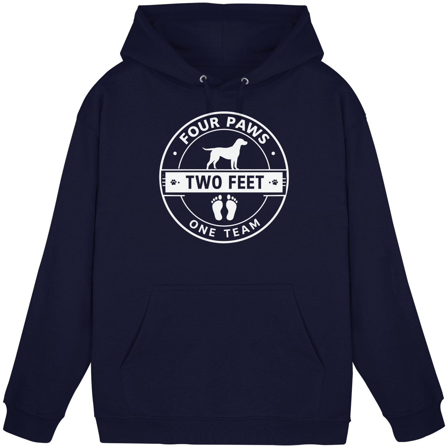 Premium Pfotenpoesie Hoodie Four Paws Two Feet