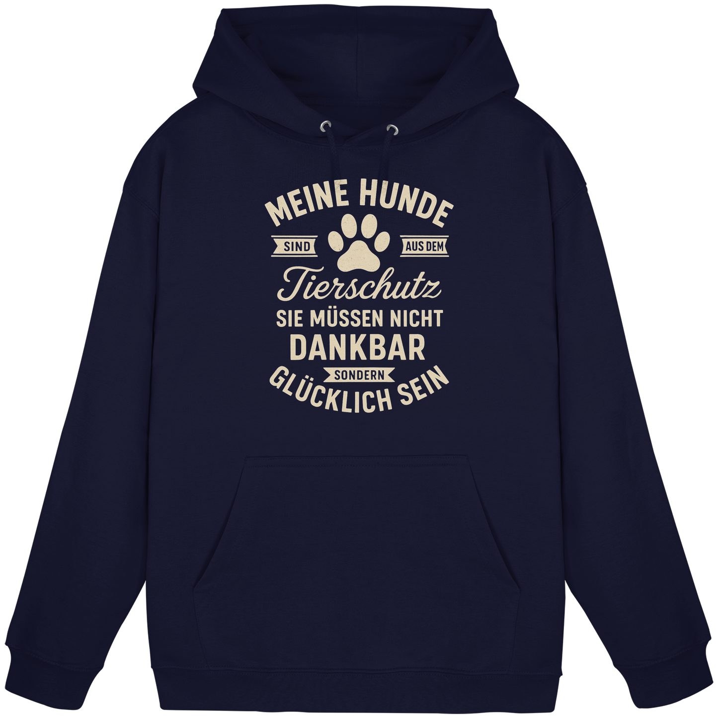 Premium Pfotenpoesie Tierschutz Hoodie