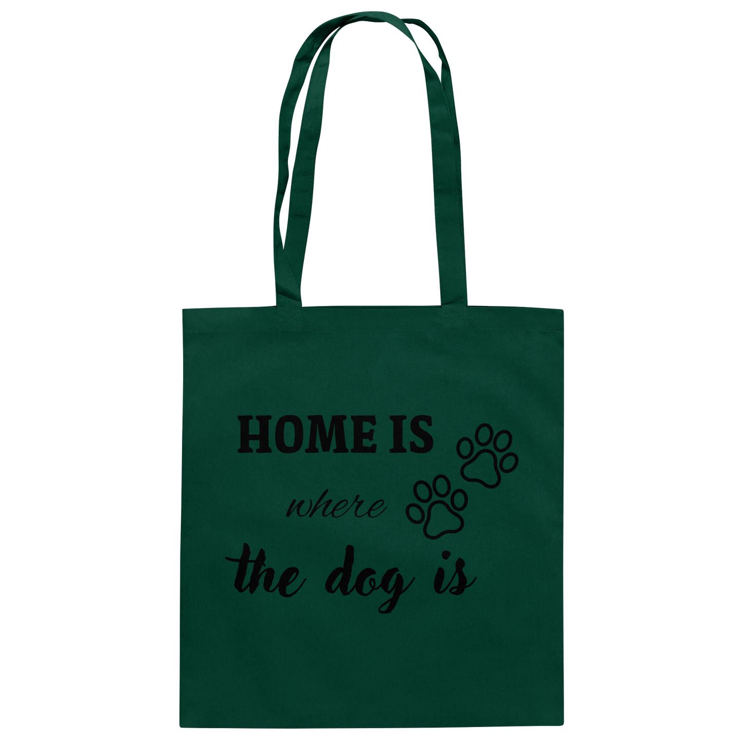 Premium Pfotenpoesie Tasche Home is where the dog is