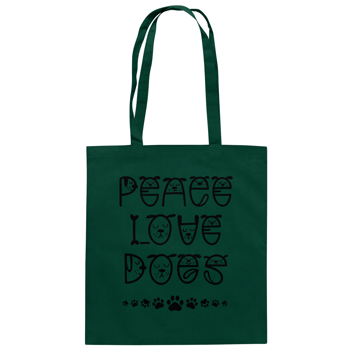 Premium Pfotenpoesie Tasche Peace Love Dogs