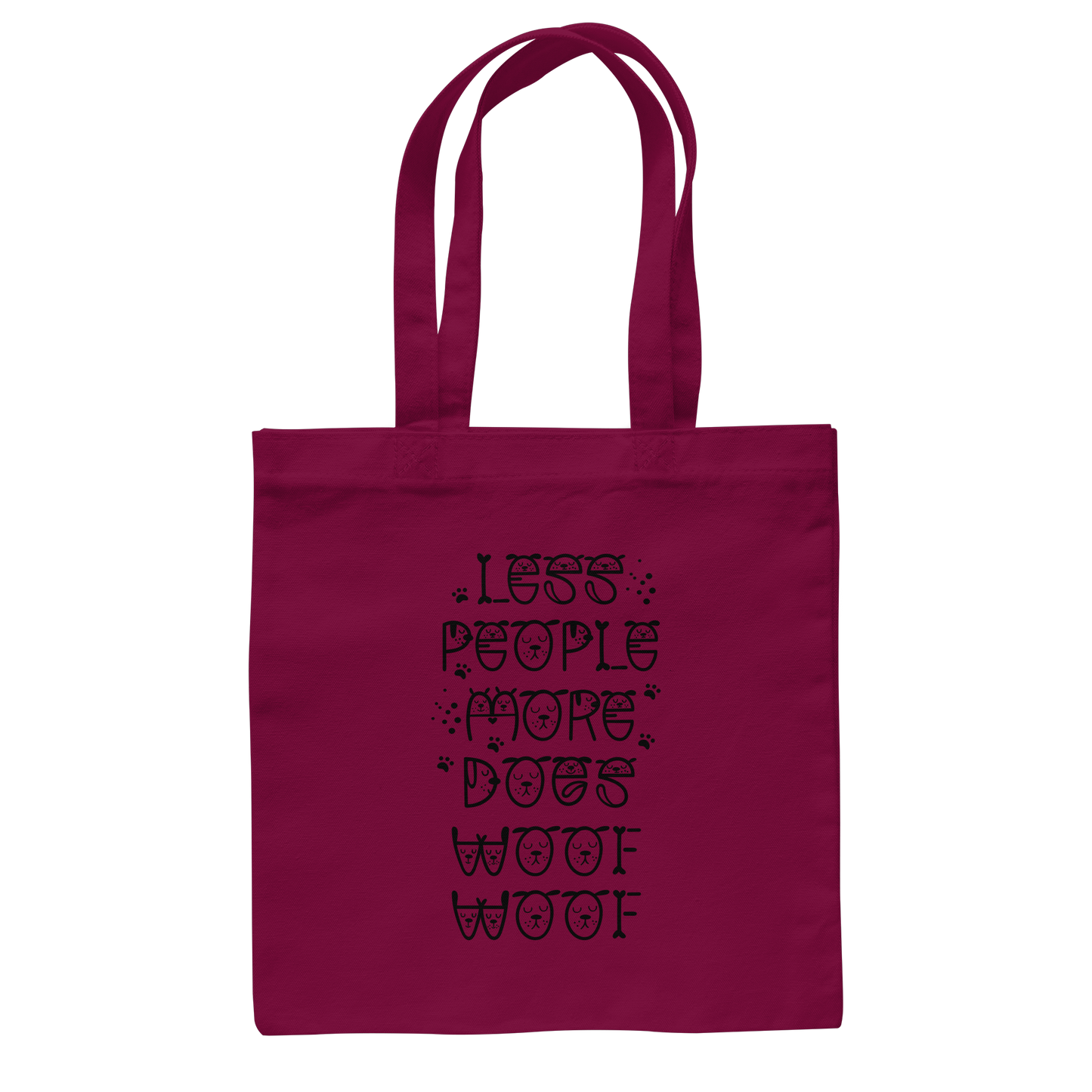 Premium Pfotenpoesie Tasche Less people