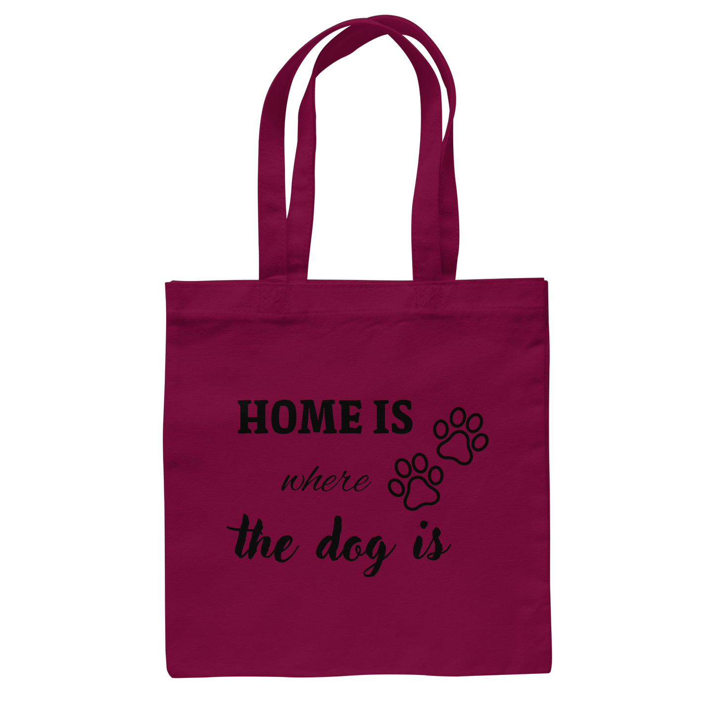 Premium Pfotenpoesie Tasche Home is where the dog is
