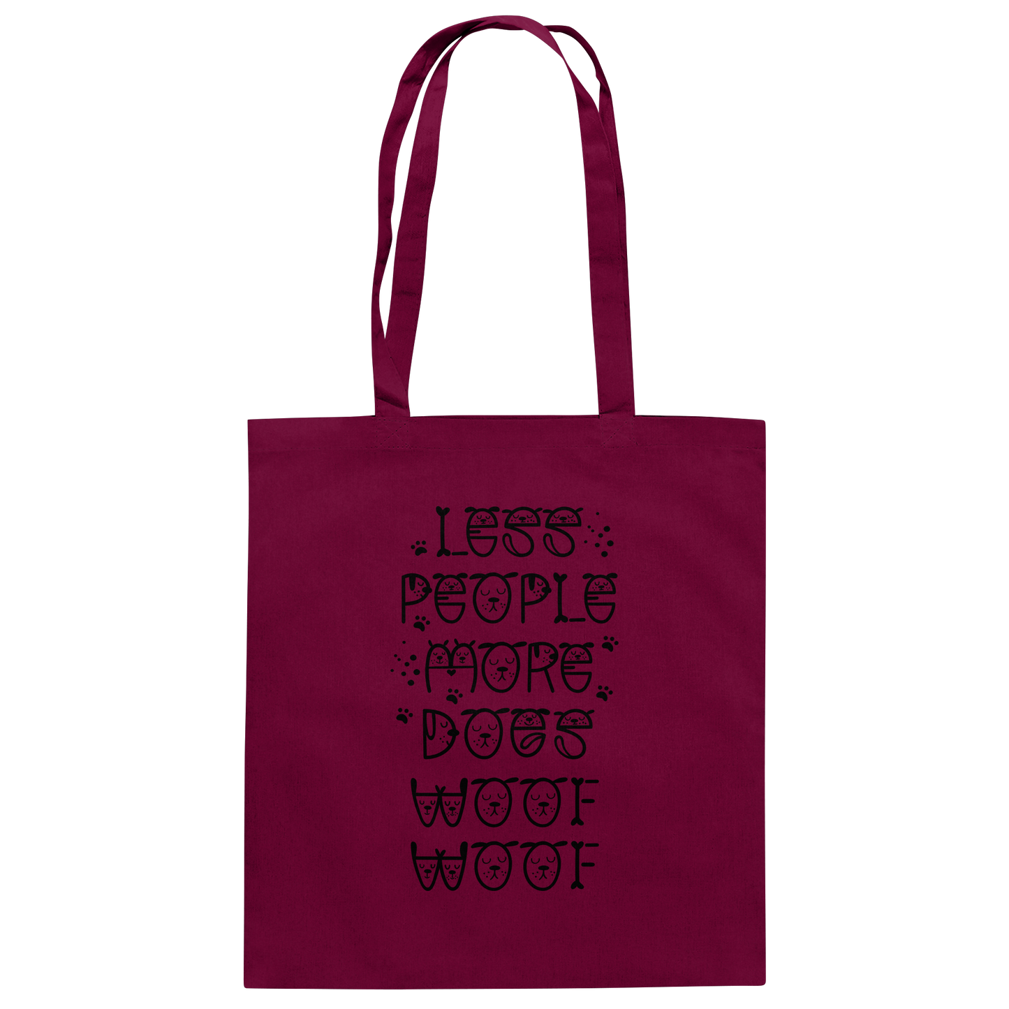 Premium Pfotenpoesie Tasche Less people