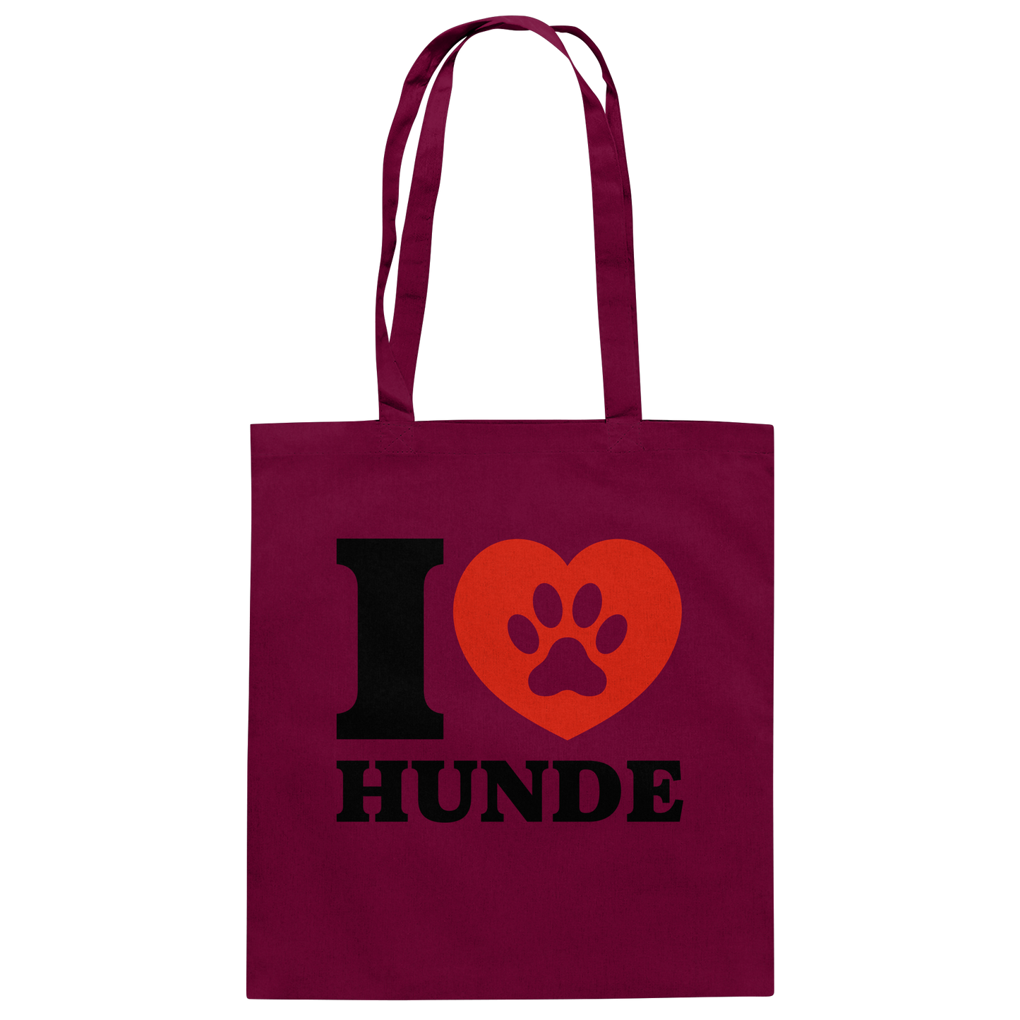 Premium Pfotenpoesie Tasche Ich Liebe Hunde
