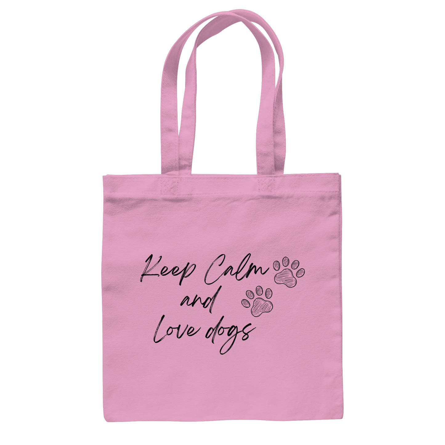 Premium Pfotenpoesie Tasche Keep Calm and Love dogs