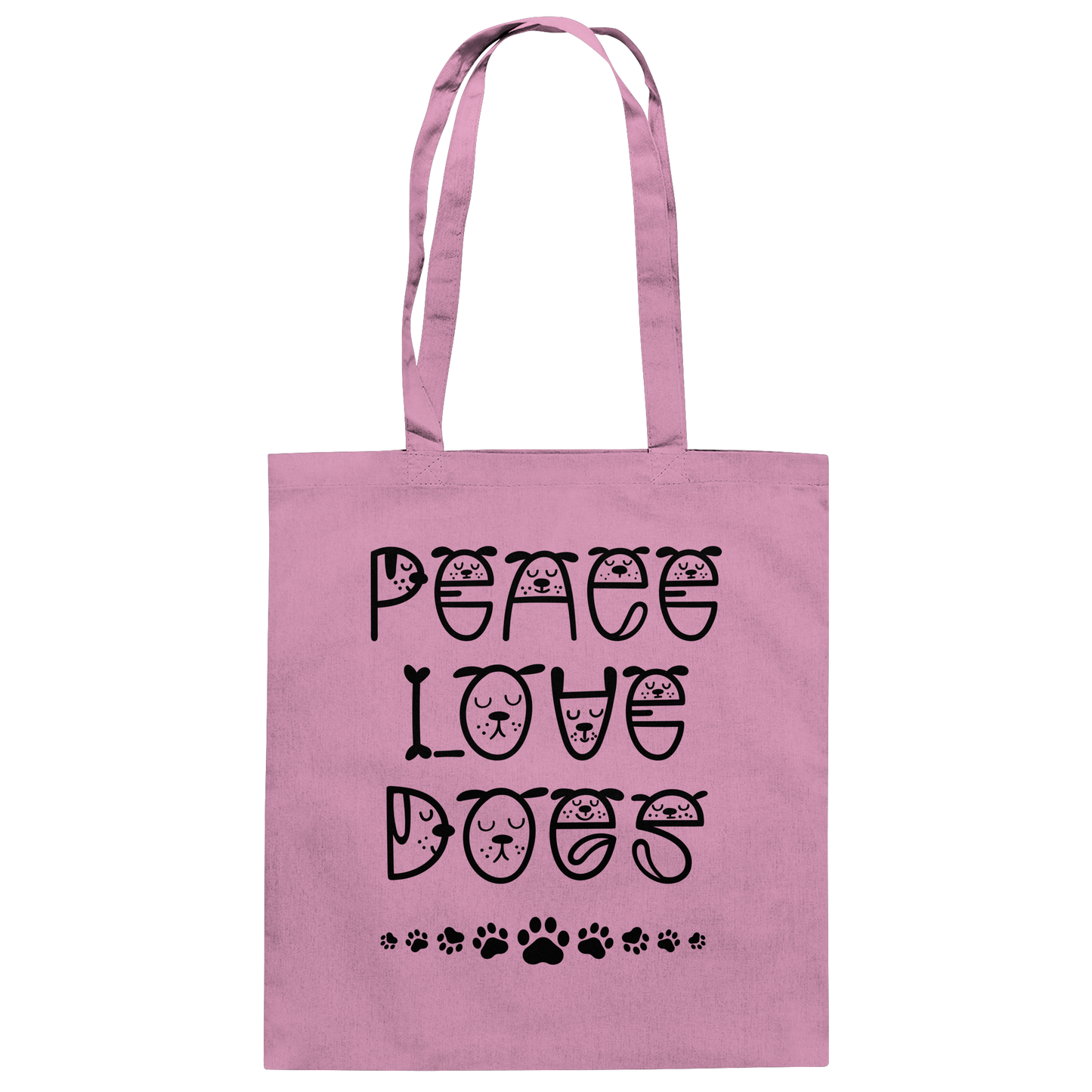 Premium Pfotenpoesie Tasche Peace Love Dogs