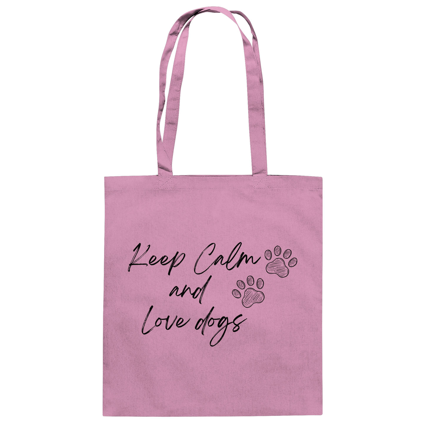 Premium Pfotenpoesie Tasche Keep Calm and Love dogs