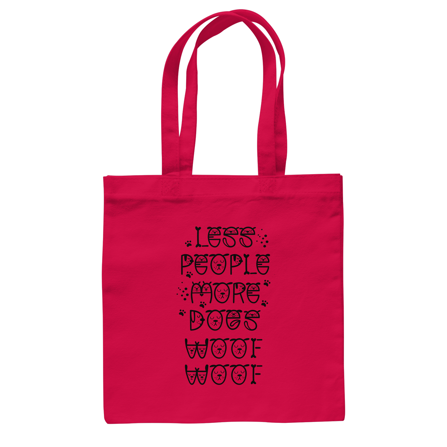 Premium Pfotenpoesie Tasche Less people