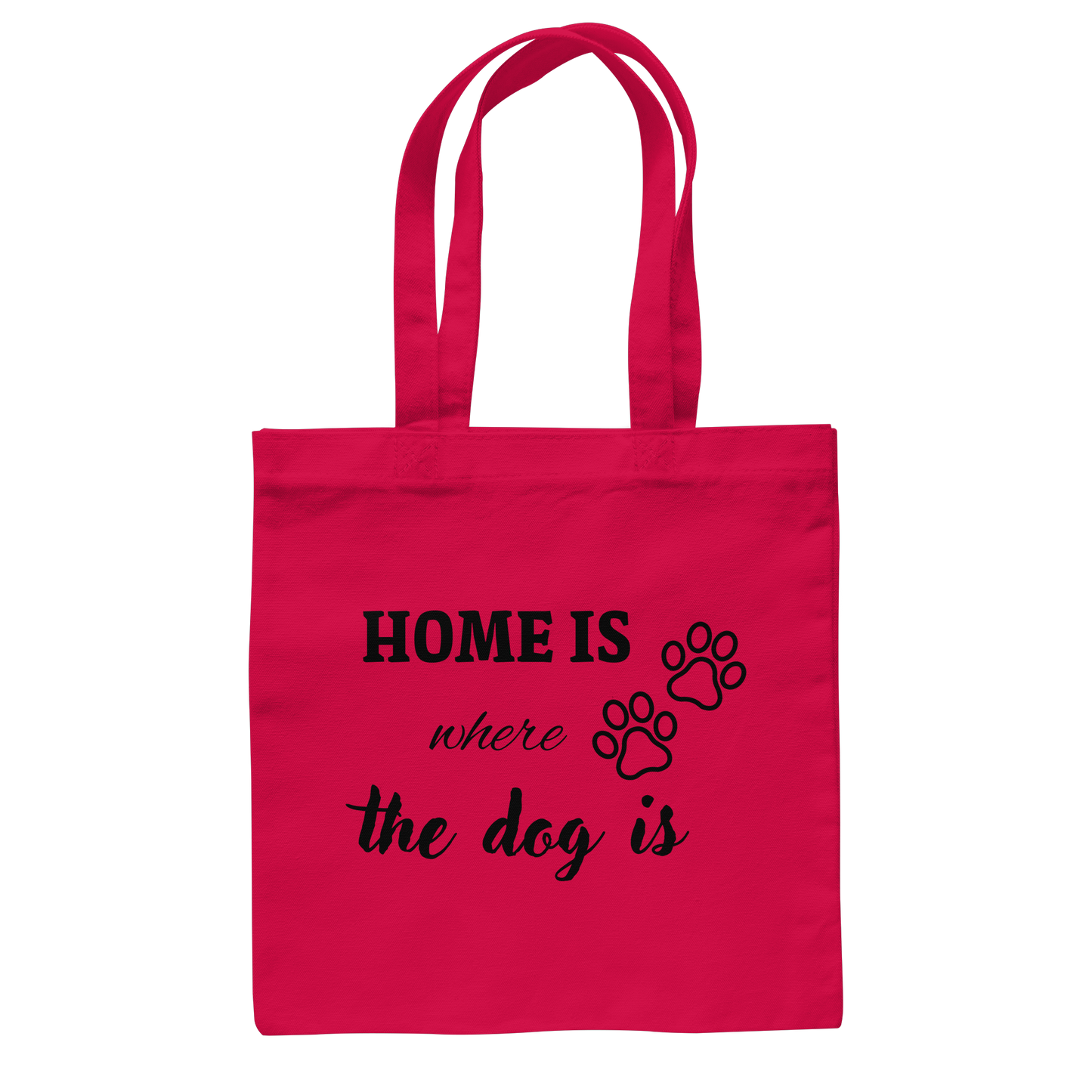 Premium Pfotenpoesie Tasche Home is where the dog is