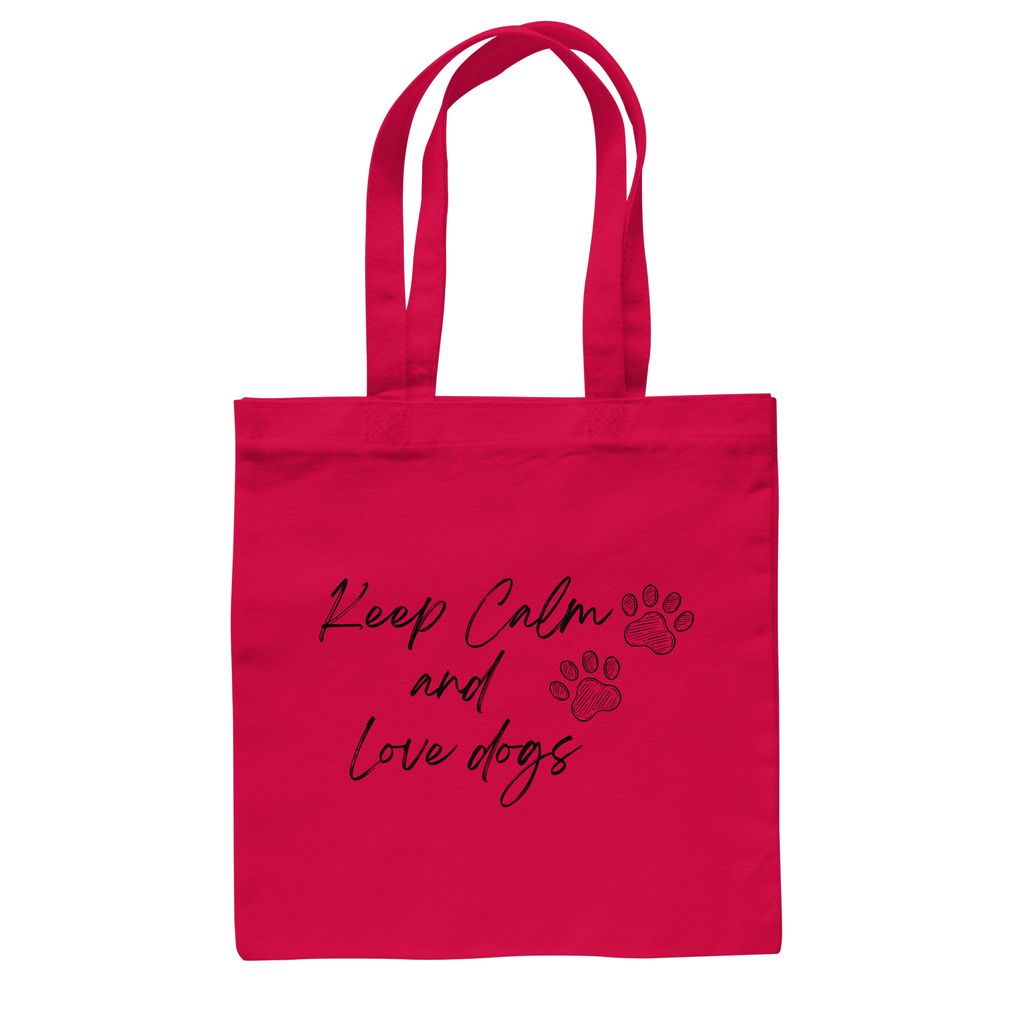 Premium Pfotenpoesie Tasche Keep Calm and Love dogs