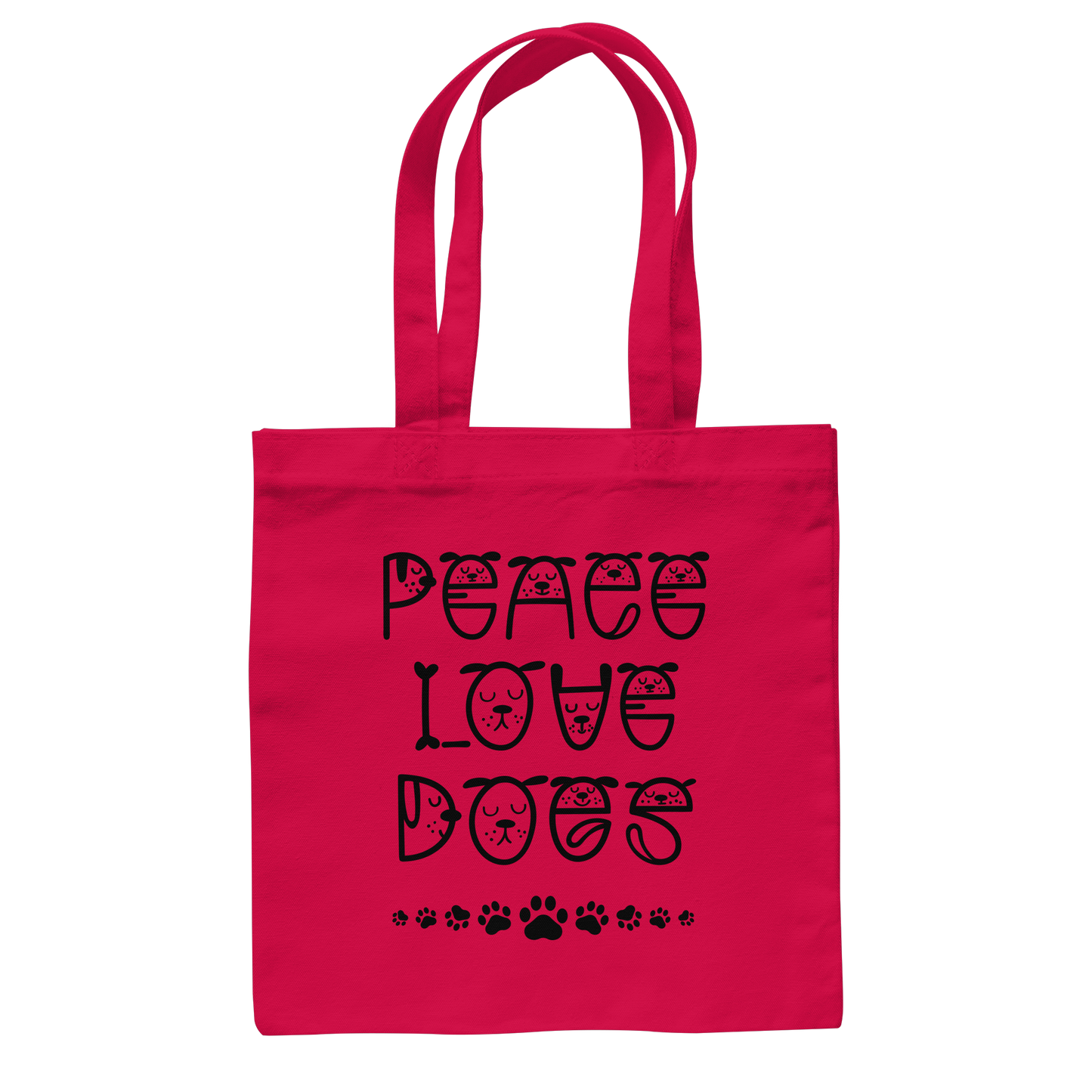 Premium Pfotenpoesie Tasche Peace Love Dogs