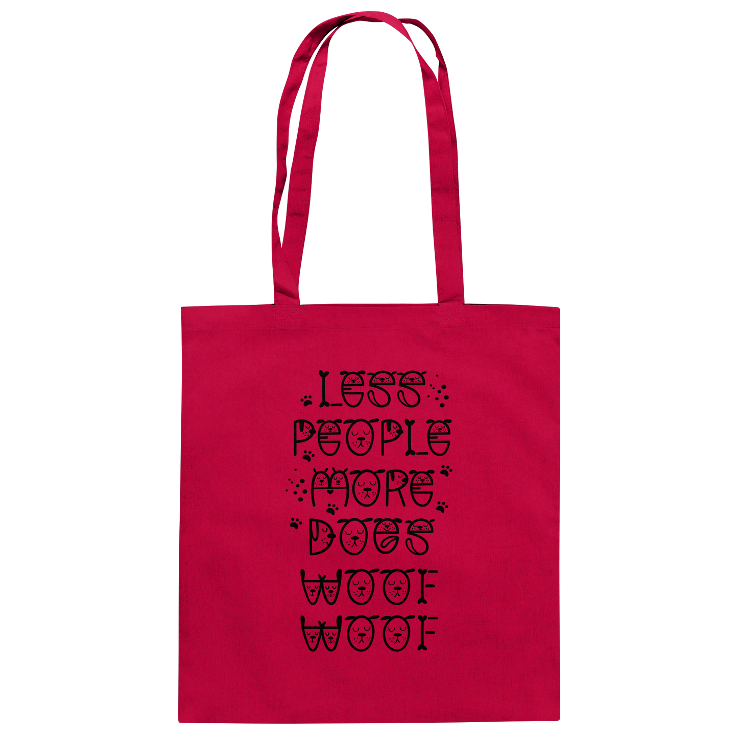 Premium Pfotenpoesie Tasche Less people