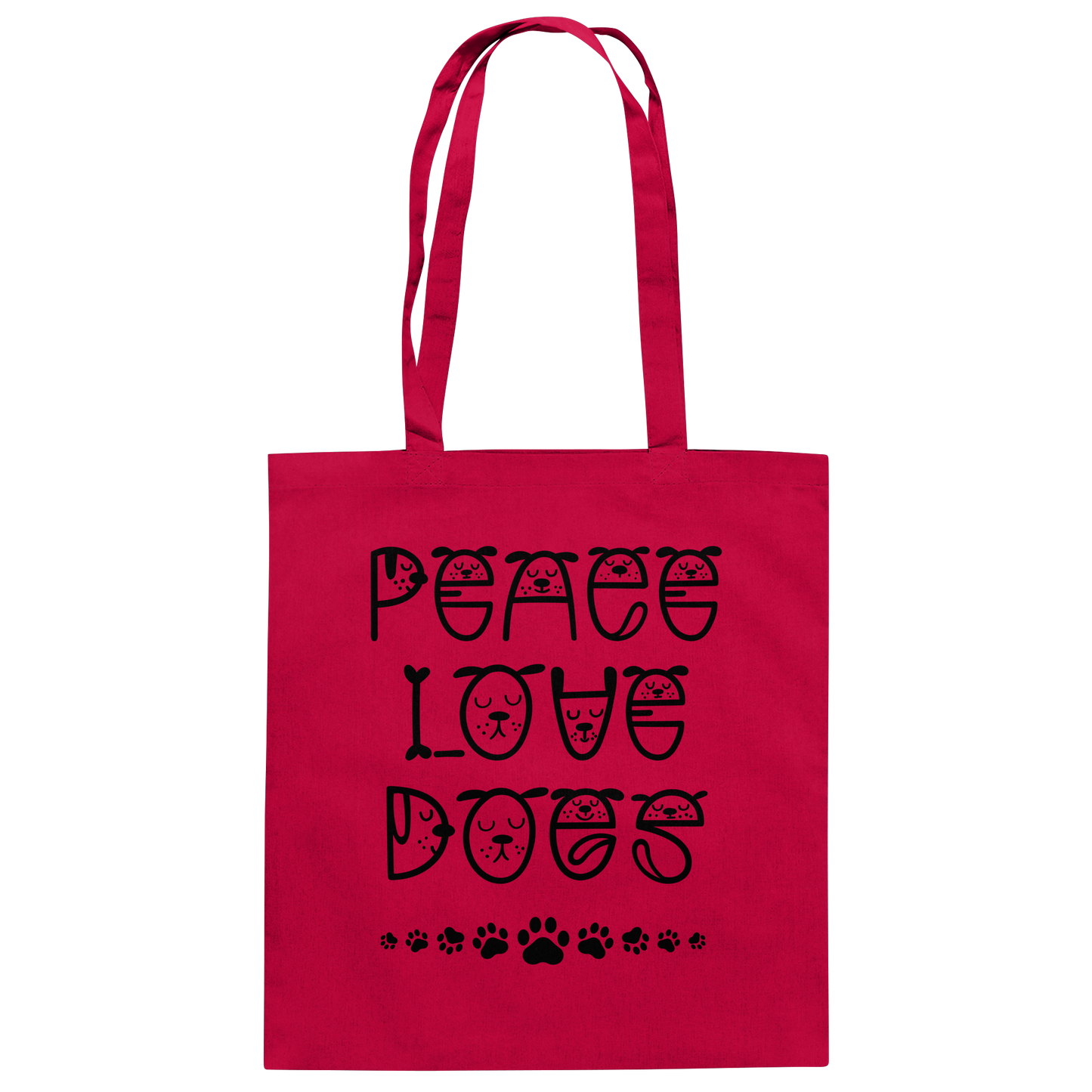 Premium Pfotenpoesie Tasche Peace Love Dogs