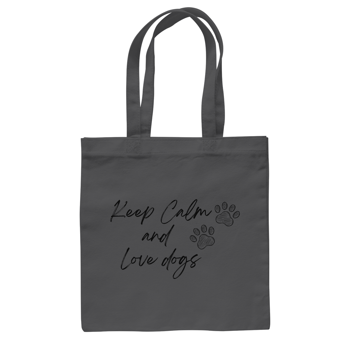 Premium Pfotenpoesie Tasche Keep Calm and Love dogs