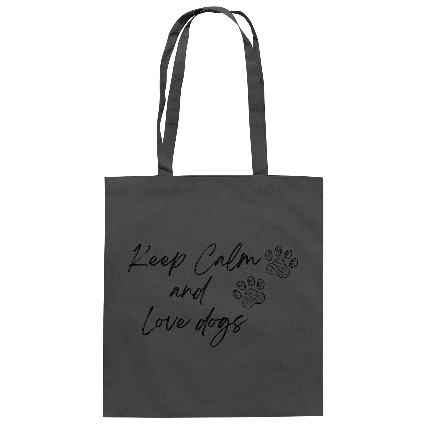 Premium Pfotenpoesie Tasche Keep Calm and Love dogs
