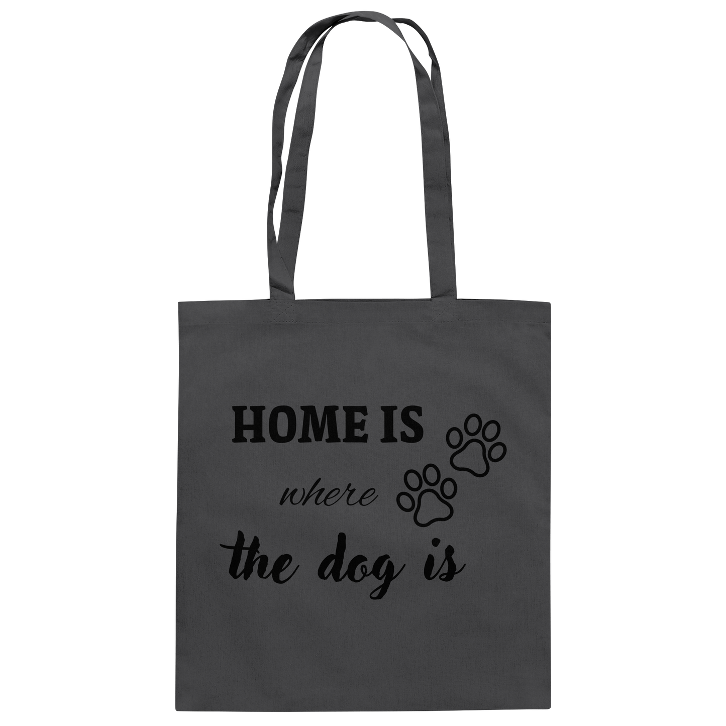 Premium Pfotenpoesie Tasche Home is where the dog is