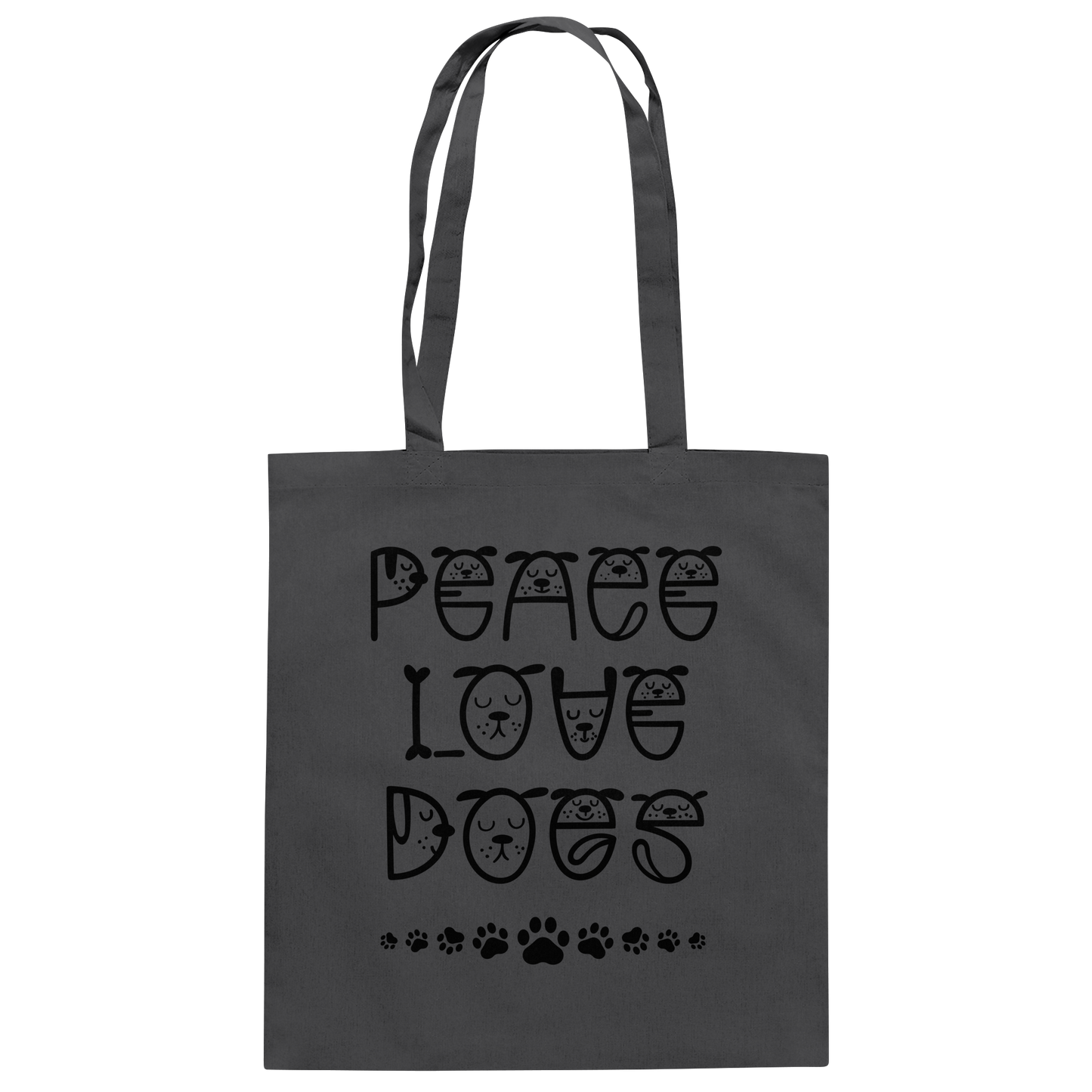 Premium Pfotenpoesie Tasche Peace Love Dogs