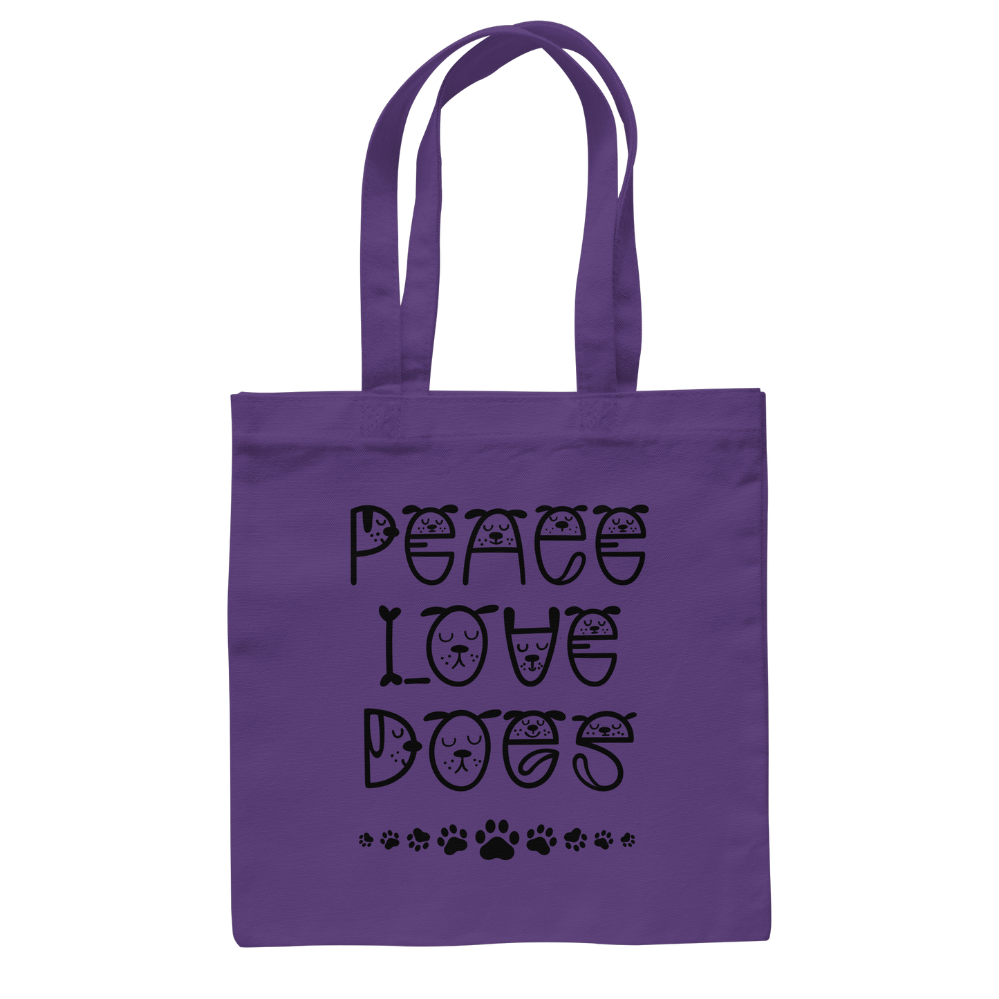 Premium Pfotenpoesie Tasche Peace Love Dogs